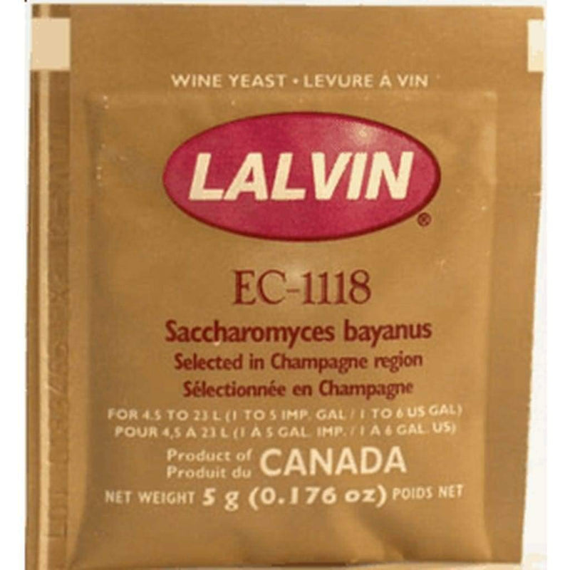 Lalvin Sparkling Wine Yeast EC-1118 Sachet 5g - Ideal for making Cider and Champagne style wines - BeesActive Australia