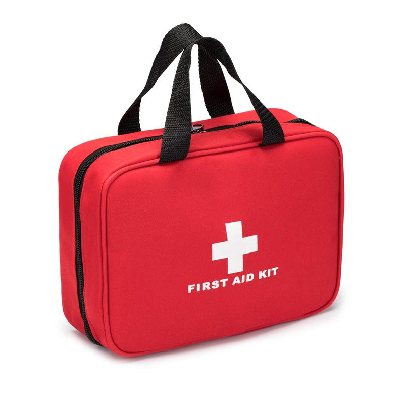 Jipemtra First Aid Bag, Small First Aid Bag Red First Aid Bag Small Portable Medicine Outdoor Travel Rescue Bag Pouch Tote First Responder for Camping Hiking Trekking Sport Home Health Car Red With Handles - BeesActive Australia