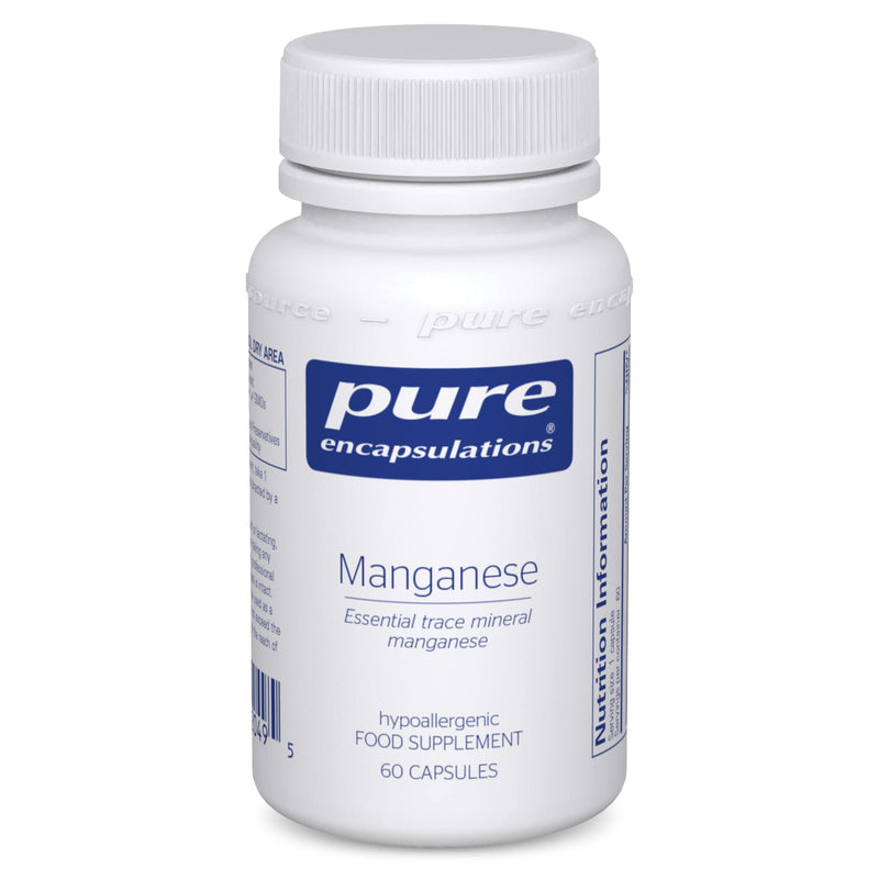 Pure Encapsulations - Manganese 8mg - Highly Bioavailable Essential Trace Mineral Manganese Supplement - 60 Vegetarian Capsules - BeesActive Australia