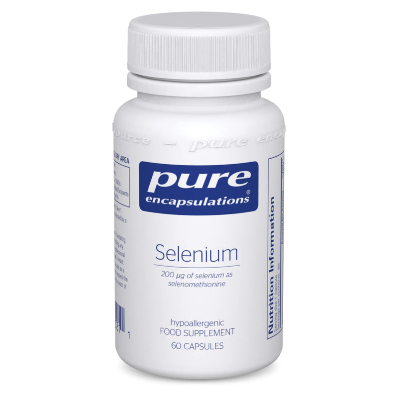 Pure Encapsulations - Selenium 200ug - Organic Selenomethionine Supplement for Immune and Thyroid Function Support - 60 Vegetarian Capsules - BeesActive Australia