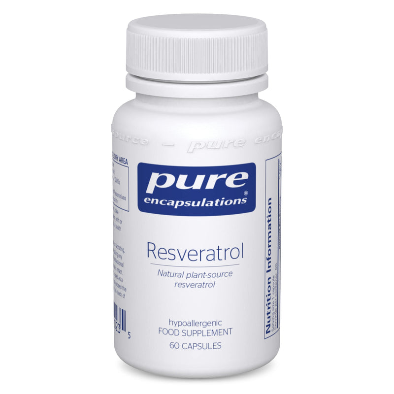 Pure Encapsulations - Resveratrol 40mg - Natural Plant-Source Resveratrol Supplement - 60 Vegetarian Capsules - BeesActive Australia