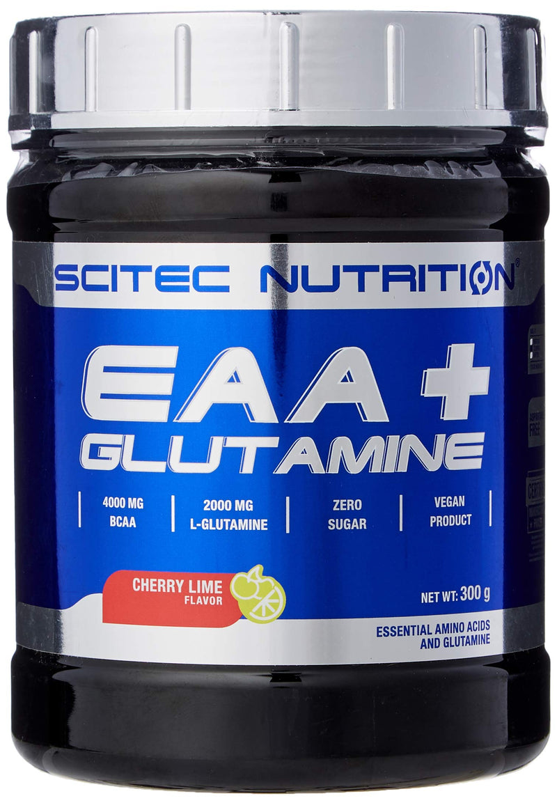 EAA+Glutamine 300g Cherry-Lime, 300 g Cherry Lime 300 g (Pack of 1) - BeesActive Australia
