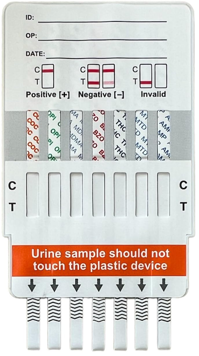 Drug Testing Kit, Tests for 7 Main Drugs in Urine, Test Home or Work, Detailed Instructions - BeesActive Australia
