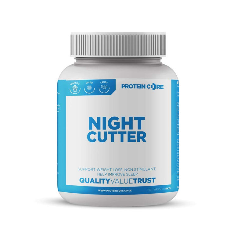 Night Cutter Fat Burner Tablets - Fast Weight Loss Tabs - Non-Stimulant - Lose Weight Management Quick Pills + Improve Tone for Men & Women UK Made - 2 Months Supply - Protein Core (120) - BeesActive Australia