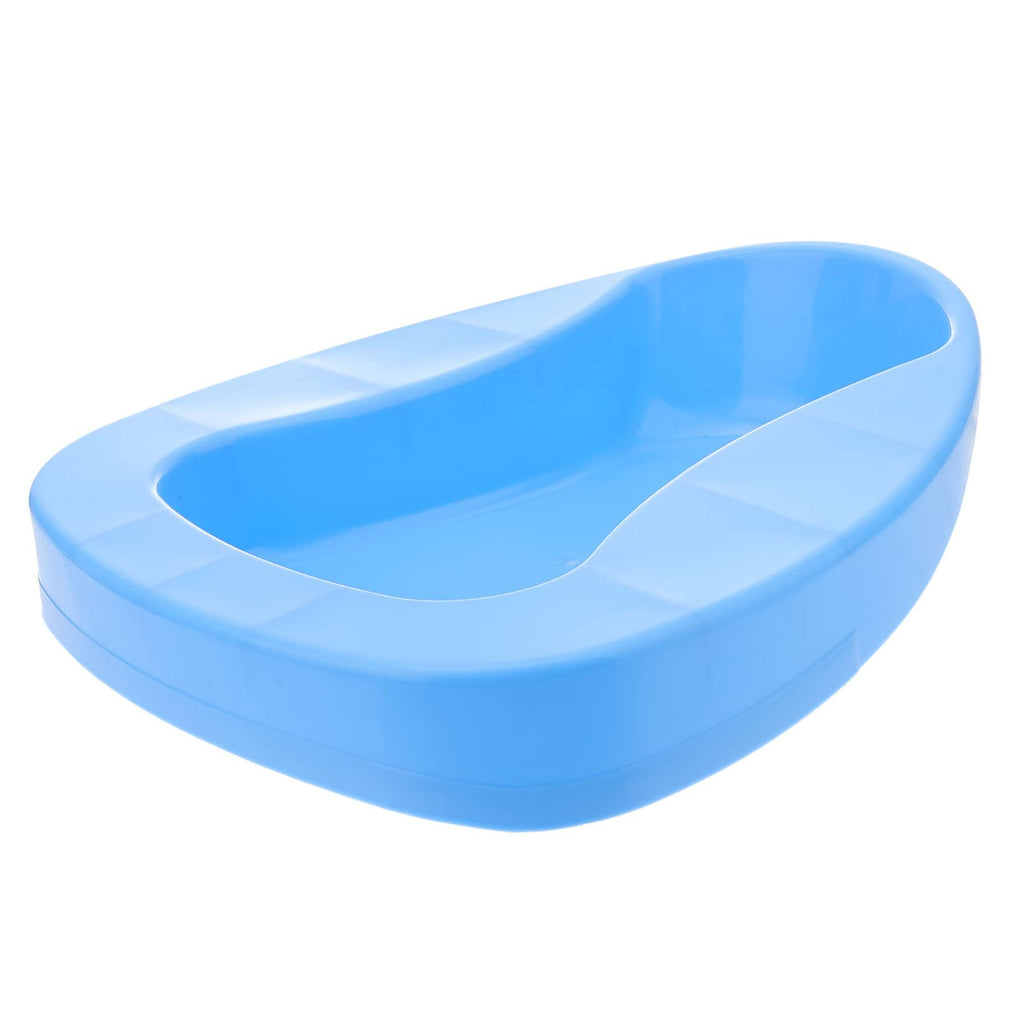 SUPVOX 2pcs Bed pan Thick bariatric Bedpan with Guard for Female Elderly Patient (Blue) - BeesActive Australia