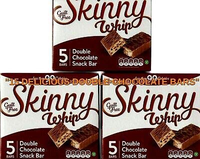 3X Skinny whip Double Chocolate Snack Bars. 5 Bars per Box - BeesActive Australia