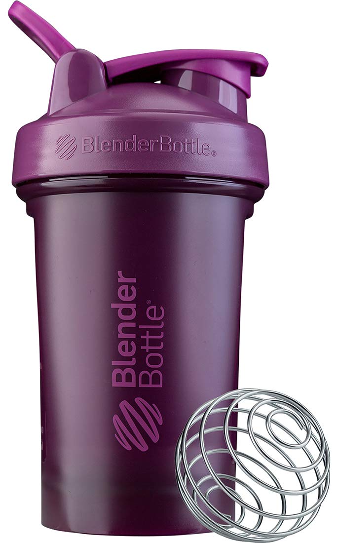 BlenderBottle Classic V2 Shaker Bottle Perfect for Protein Shakes and Pre Workout, 20-Ounce, Plum - BeesActive Australia