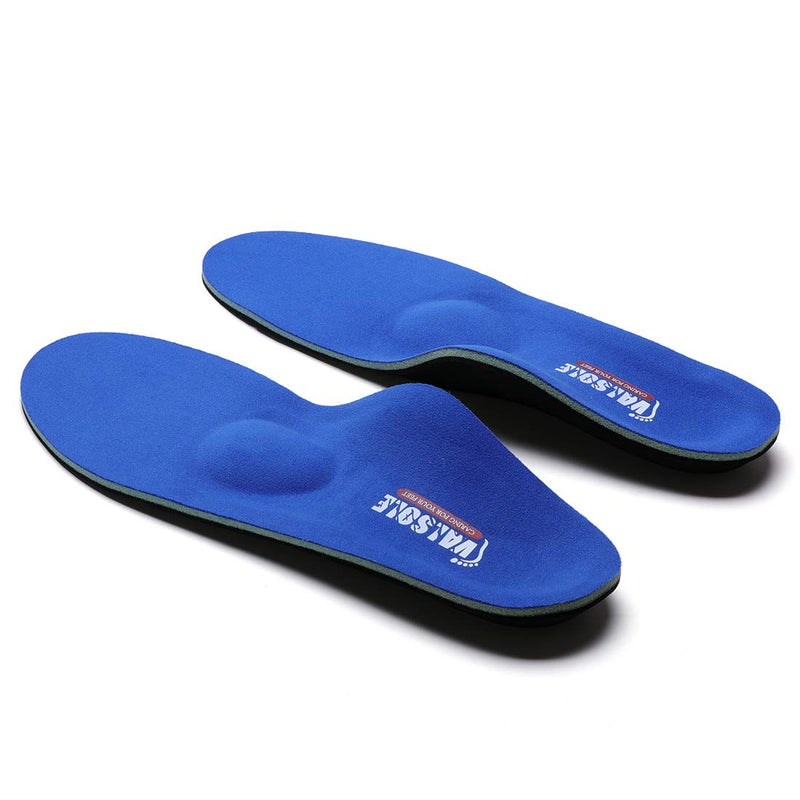 Valsole Orthotic Insole High Arch Foot Support Soft Medical Functional Insoles, Insert for Severe Flat Feet,Plantar Fasciitis,Feet Pain, Foot Valgus for Man and Woman (6.5-7 UK-260mm, Blue) 6.5-7 UK-260mm - BeesActive Australia
