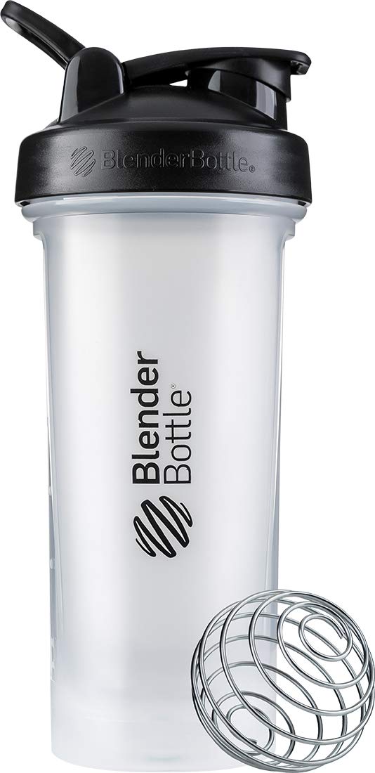 BlenderBottle Classic V2 Shaker Bottle Perfect for Protein Shakes and Pre Workout, 28-Ounce, Clear/Black - BeesActive Australia