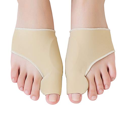 Bunion Corrector Big Toe Straightener Bunion Pain Relief Sleeves, 1 Pair Bunion Splint Support Protectors Sleeve with Built-in Silicone Gel Pad for Hallux Valgus Pain Relief (Upgrade) 1 Pair (Pack of 1) - BeesActive Australia