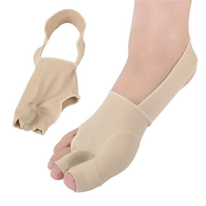 Bunion Straightener Protector Relief Sleeve w/Gel Bunion Stretchy Pads Cushioned Splint, Orthopedic Hallux Valgus Overlapping Corrector Bootie Guard Hammer Toe Pain Aid Surgery Treatment 2 Pc (L) L (Pack of 2) - BeesActive Australia