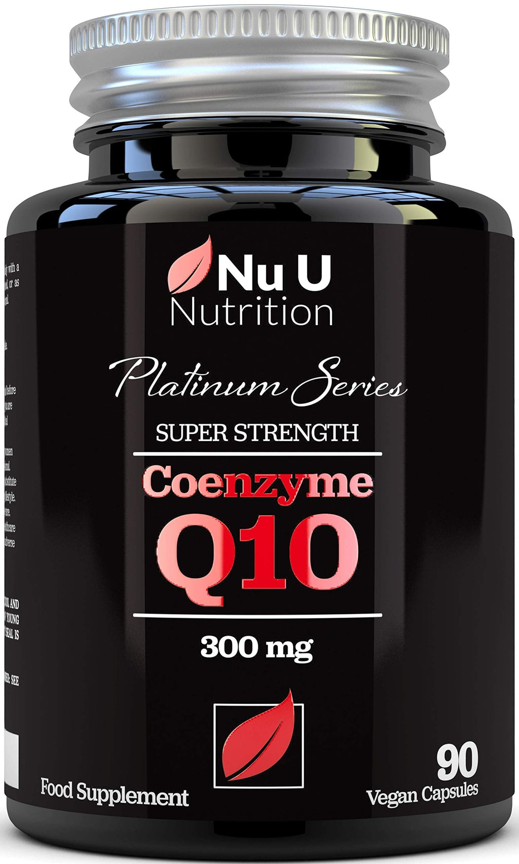 Coenzyme Q10 300mg - Triple Strength - 90 Vegan Capsules - Pure Ubiquinone CoQ10-3 Month Supply - Naturally Fermented CoQ10 - BeesActive Australia