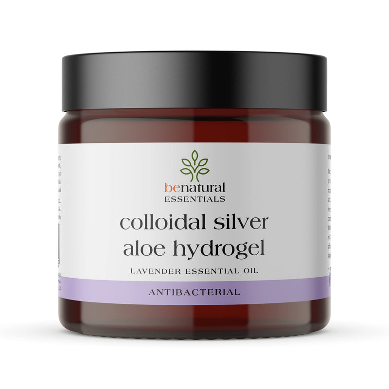 Benatural Essentials Premium Colloidal Silver Aloe Hydrogel 100g | Soothing Gel for Minor Burns, Scratches and Rashes | Antibacterial & Antifungal | PH Balanced | Manufactured in The UK - BeesActive Australia
