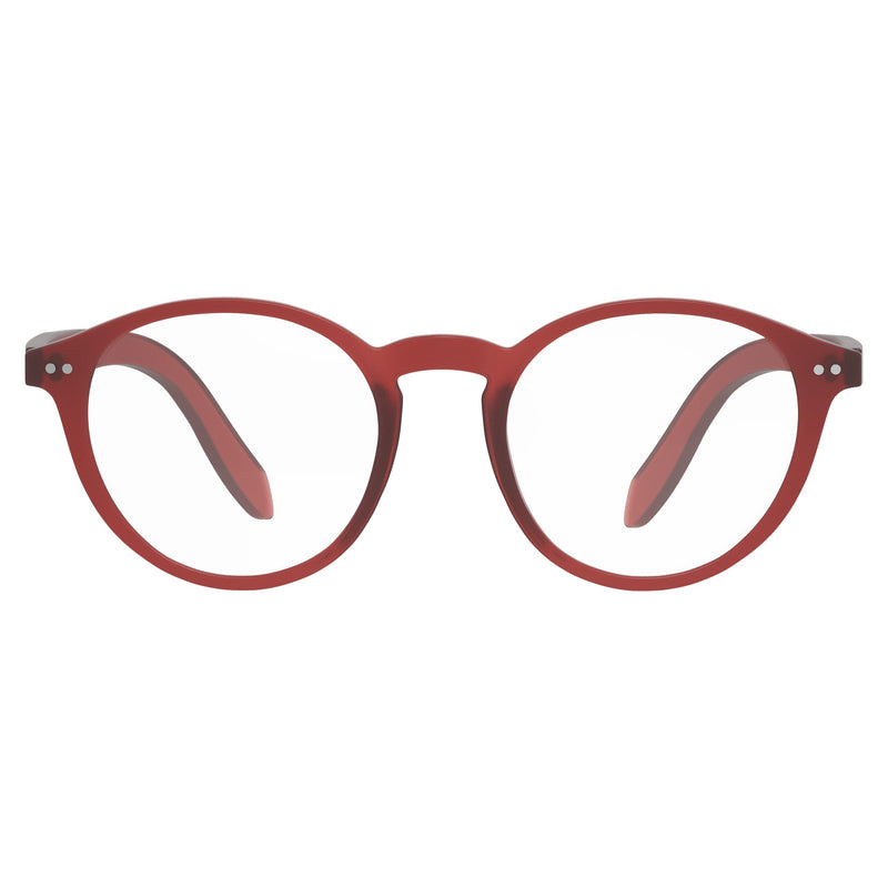 Foxmans Stylish Blue Light Blocking Glasses for Men & Women | Protection Against Computer & Digital Eye Strain, Dry Eyes, Headaches & Blurry Vision | UK Brand Lennon Everyday Lens (Red Frame) - BeesActive Australia