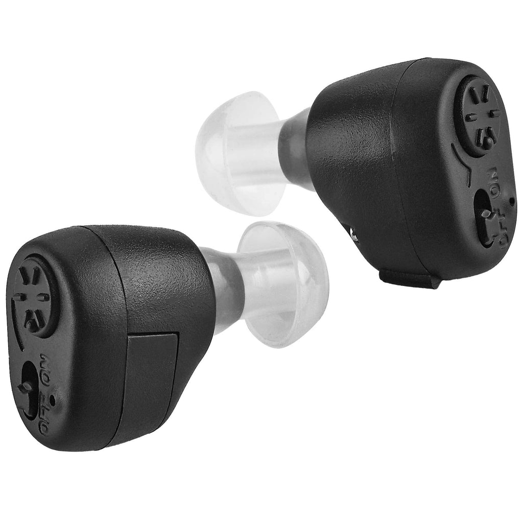 Digital - In-The-Canal (ITC) Pair of In Ear Devices, Doctor Designed Personal for Adults and Enhancer Set, (Black) - BeesActive Australia