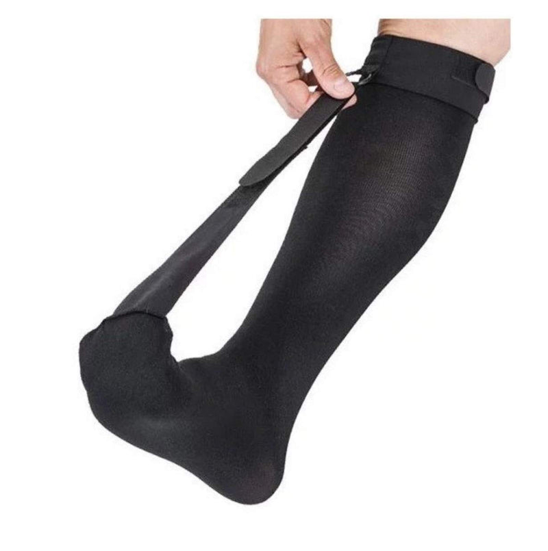 Plantar Fasciitis Night Sock Brace. Compression Sleeve. Night Splint. Achilles Tendonitis. One Size. Black - BeesActive Australia