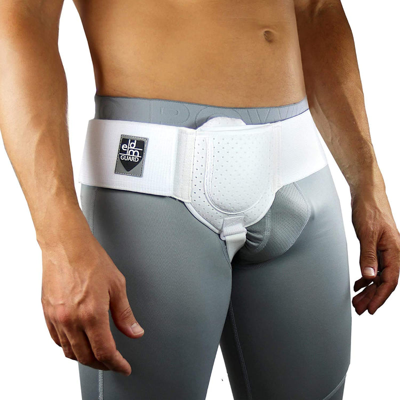 Everyday Medical Hernia Guard I Inguinal Hernia Belt For Men I Left or Right Side I Post Surgery Men’s Inguinal Hernia Support Truss For Inguinal, Groin Hernias I Adjustable Waist Strap I SMALL/MEDIUM 1 Count (Pack of 1) - BeesActive Australia