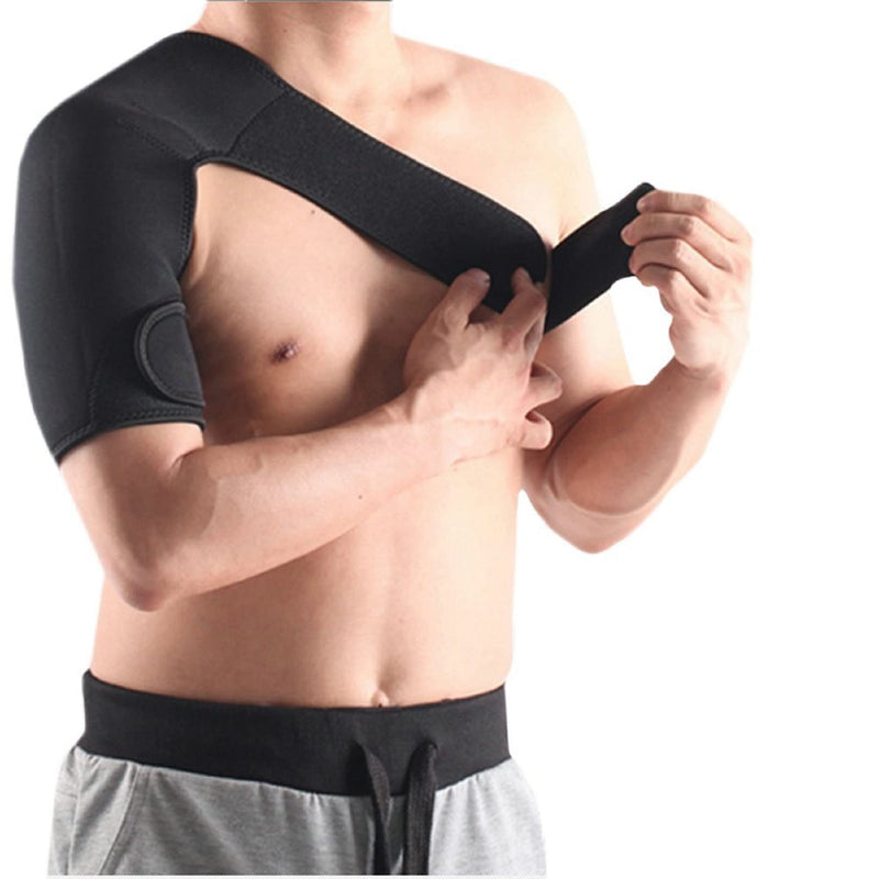 Duomi Adjustable Neoprene Right Shoulder Support Strap Arthritis Gym Sports Brace Pain Relief Injury Prevention [One Size] - BeesActive Australia
