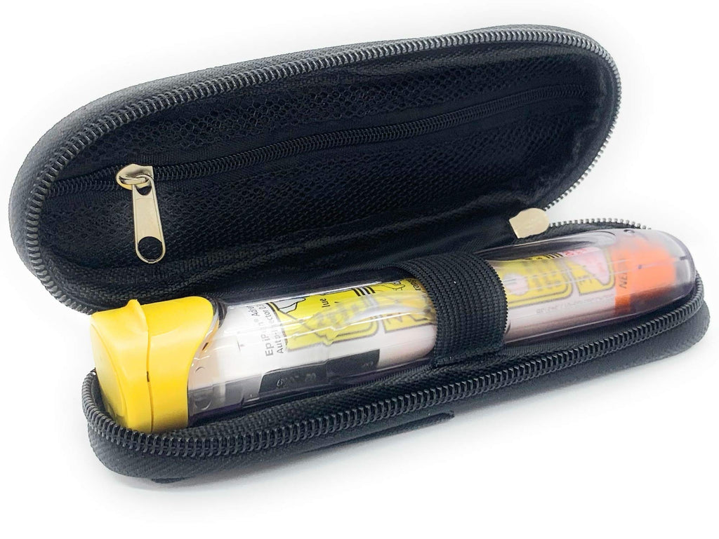 ICE Medical Black/Grey Single Epipen Syringe Case/Bag - Allergies, Diabetes, Inhalers, Syringes, Insulin etc - BeesActive Australia