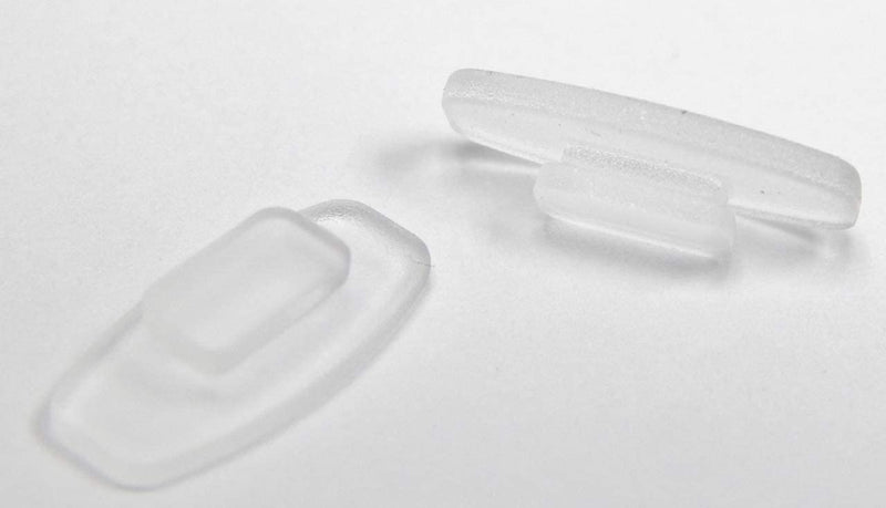 Premium Grade Soft Silicone Nose Pads Rectangle Shaped Slide Push-in Nose Pads - 11mm 3 Pairs, 5 Pairs or 10 Pairs - Size 10.4mm x 6mm for Sunglasses Eyeglasses by Sports World Vision 3 Pair - BeesActive Australia