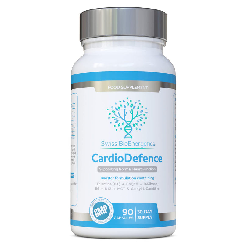 CardioDefence � 90 Capsules � a Precise Balance of CoQ10, D-Ribose, Acetyl L-Carnitine, B Vitamins and MCT to contribute to The Normal Function of The Heart and Reduce Tiredness and Fatigue - BeesActive Australia
