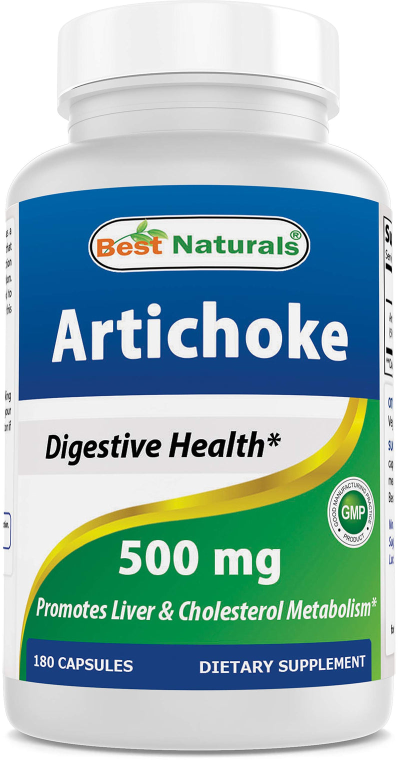 Best Naturals Artichoke Extract 500 mg 180Capsule (180 Count (Pack of 1)) 180 Count (Pack of 1) - BeesActive Australia
