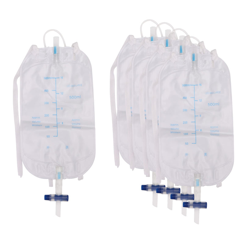 5X Urinary Incontinence Complete Kit External Catheters Leg Night Drainage Bag with Kink Free Connection(500ml) - BeesActive Australia