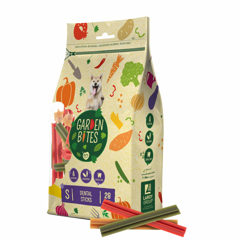 Duvoplus Garden Bites Small Dental Sticks 28 Pack Vegetable 420 g (Pack of 1)