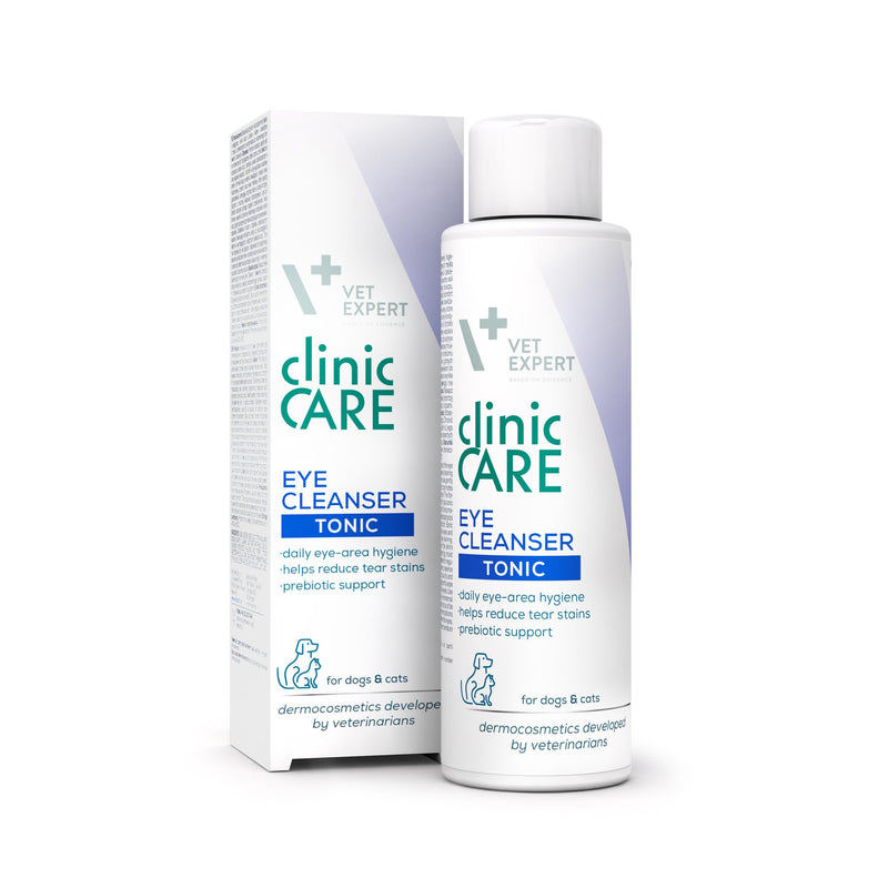 Vet Expert Eye Cleanser for Dogs and Cats – Specialist Eye Tonic for Excessive Tearing with Hyaluronic Acid, Lactic Acid, and Bearberry Extract – 100ml