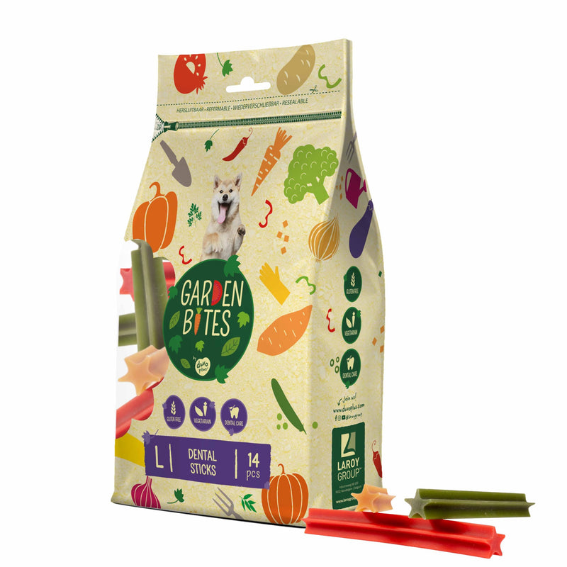 Duvoplus Garden Bites Large Dental Sticks 14 Pack Mint 430 g (Pack of 1)