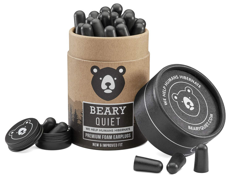 Beary Quiet Foam Ear Plugs for Sleeping and Noise Cancelling 30 Pairs Upgraded Soft Foam Earplugs for Sleeping Reusable - BeesActive Australia