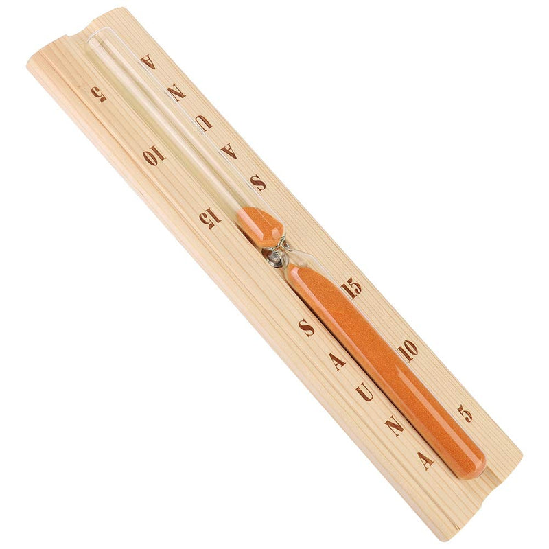 Duokon 5/10/15 minutes Pine Sauna Hourglass Clock, Accurate Wooden Sand Timer with Robust Heat-Resistant Glass for Spa Bath Sauna - BeesActive Australia