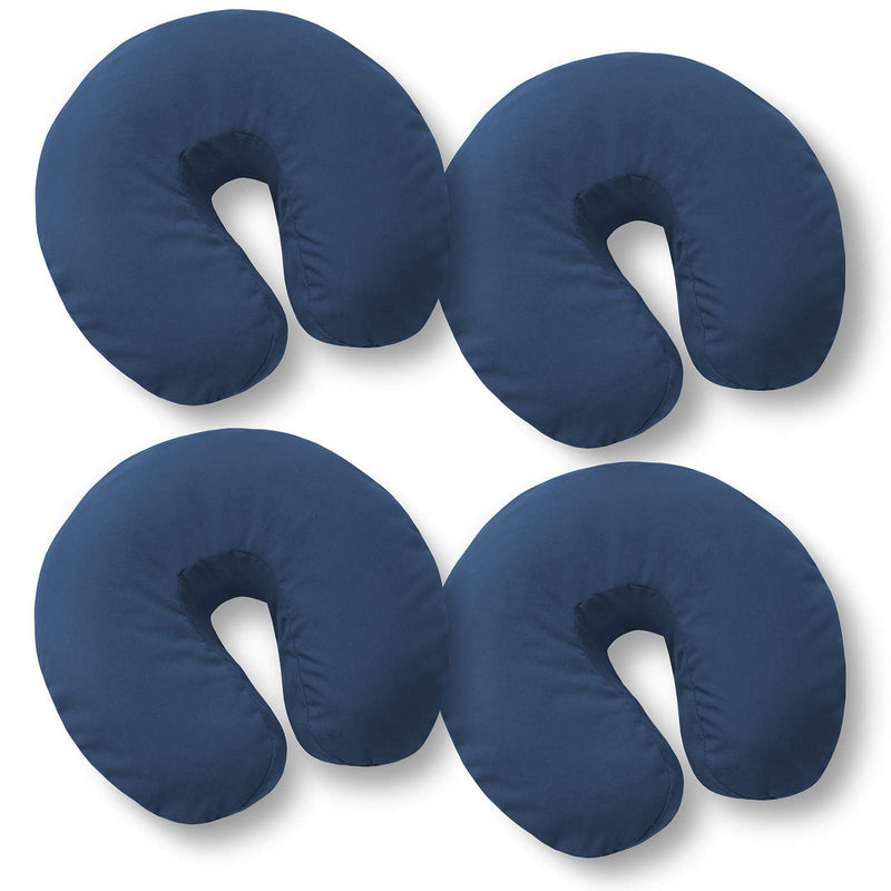 Saloniture 4-Pack Premium Microfiber Face Cradle Covers - Ultra Soft Fitted Massage Table Cradle Cover - Navy Blue - BeesActive Australia