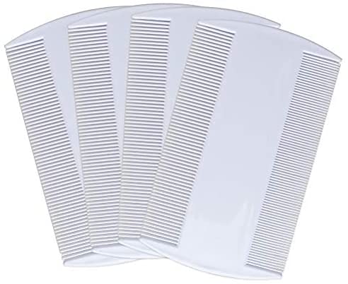 4 X Nit Comb Headlice Double Sided Lice Combs Dectection for Kids Pets and Adults White Colour - BeesActive Australia