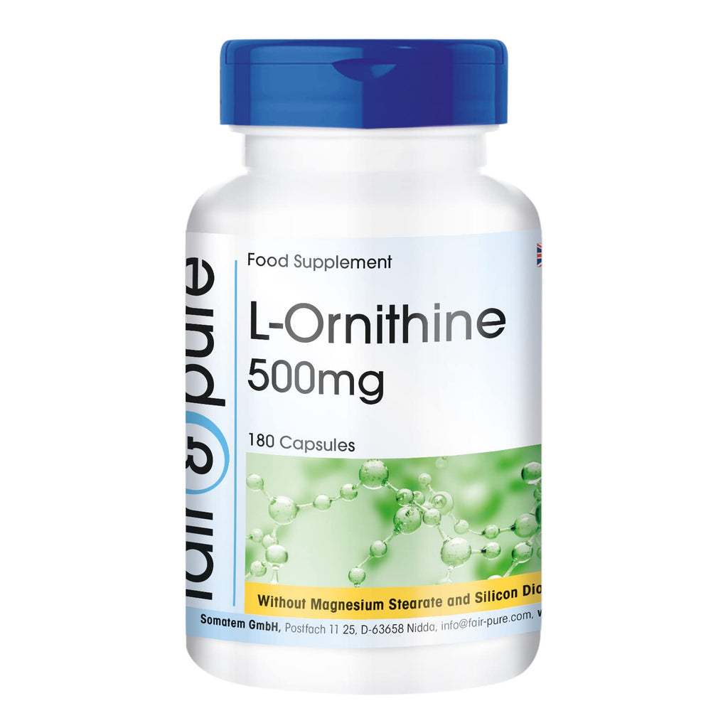 Fair & Pure® - L-Ornithine 500mg - high-dose - 180 Capsules - BeesActive Australia