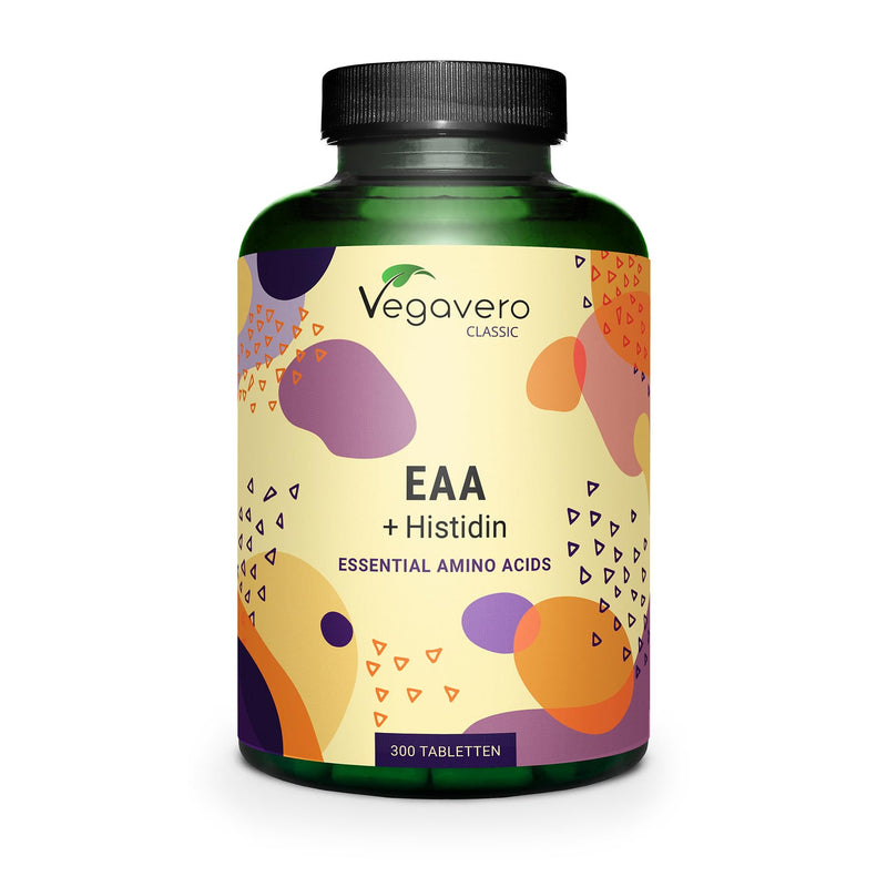 Essential Amino Acids (EAA) Vegavero® | 100% Natural from Fermentation | 300 Vegan Tablets - 1000 mg | NO ADDITIVES - BeesActive Australia