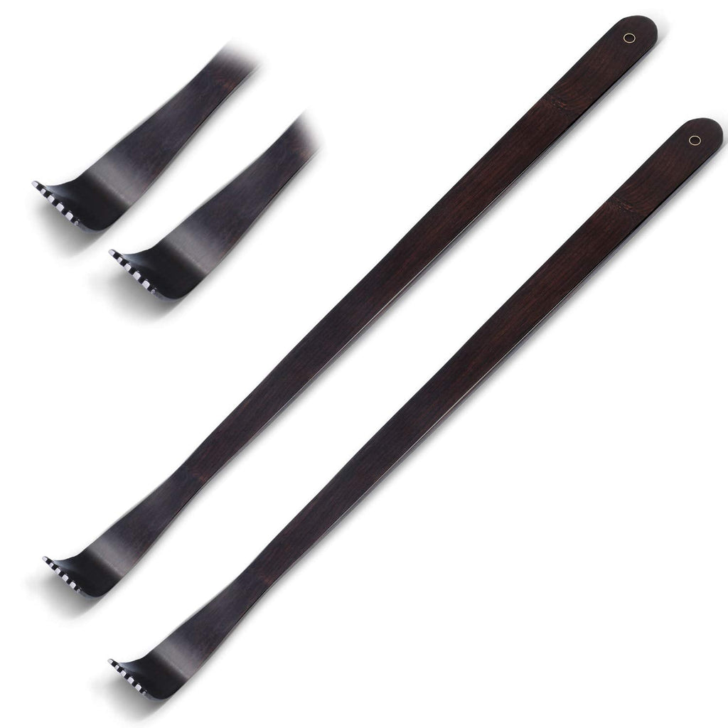 2 Pieces Wood Back Scratcher Wooden Body Relaxation Massager Long Back Scratcher for Itching Relief Body Relaxation - BeesActive Australia