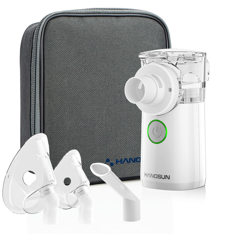 Hangsun Portable Mesh Mist Machine Silent Inhaler CN750 for Kids and Adult, with Storage Bag for Travel and Home Use - BeesActive Australia