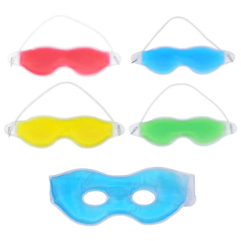 5 Pcs Reusable Gel Eye Mask, Relaxing Sleep Eye Patch Eye Cover for Hot and Cold Therapy Puffy Eyes Dark Circles Migraine Stress Relief - BeesActive Australia