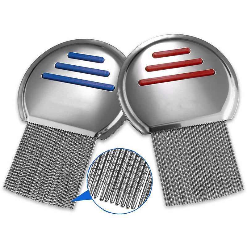 Lice Comb Stainless Steel Professional Lice Combs and Head Lice Treatment to Effectively Get Rid of Hair Lice and Nits, Best Results for Infection and Re-Infection in Kids & Adults ((Pack of 1)) 1 Count (Pack of 1) - BeesActive Australia