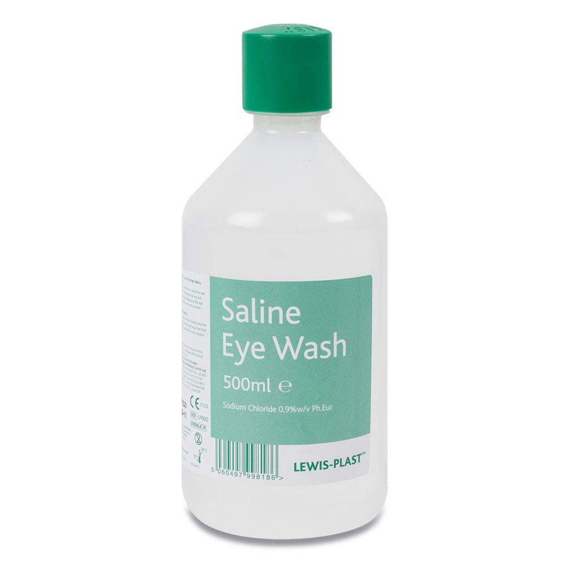 Lewis-Plast Saline Eye Wash Solution, 500ml Bottle for Safe and Effective Eye Care - BeesActive Australia