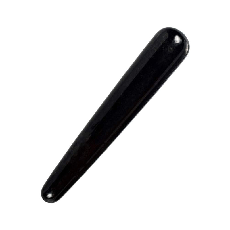 Healifty Obsidian Massage Stick Trigger Point Acupuncture Stick Guasha Scraping Massage Tool for Men Women (Black) - BeesActive Australia