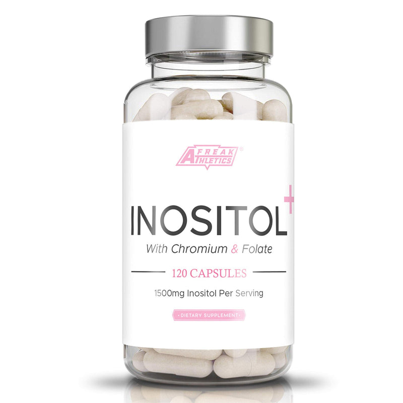Myo Inositol Capsules by Freak Athletics - Inositol Capsules with Chromium & Folate - 120 Capsules Vegan & Vegetarian Friendly - UK Made - BeesActive Australia