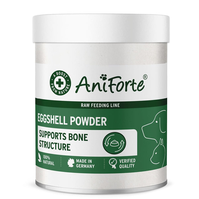 AniForte Egg Shell Powder 250g Calcium for Dogs & Cats - Natural Calcium Source, Supports Bones & Teeth, Egg Shell Powder for Barf, High Bioavailability 250 g (Pack of 1)