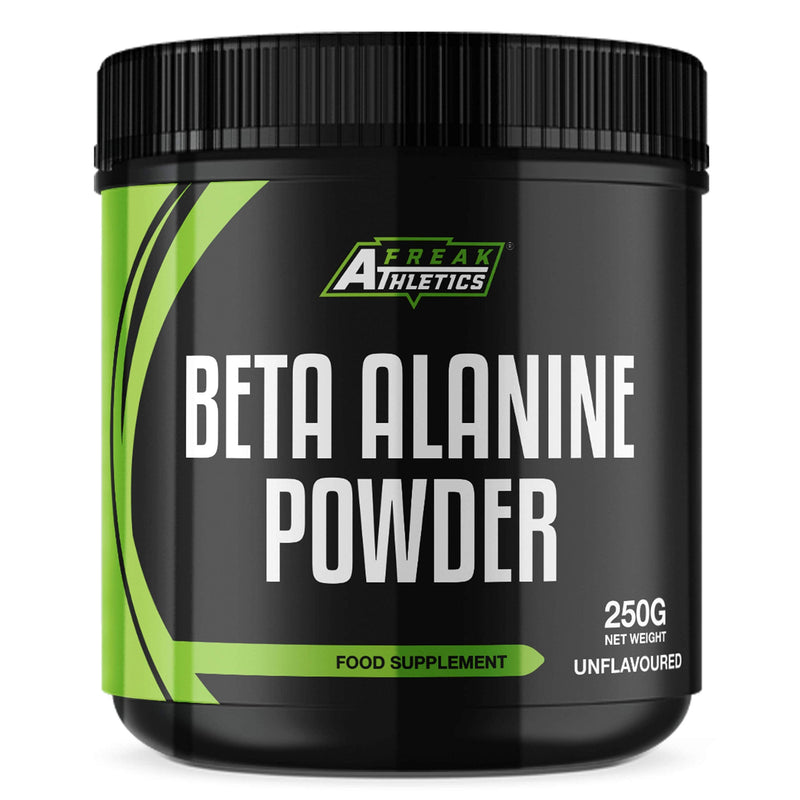 Beta Alanine Powder 250g by Freak Athletics - Premium Beta Alanine Supplement for Strength & Endurance - Suitable for Men & Women - UK Made - BeesActive Australia