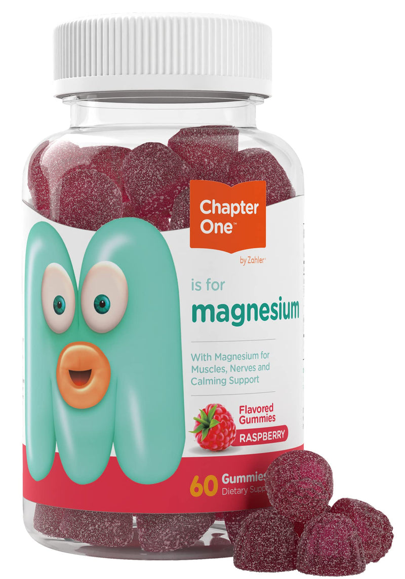 Chapter One Magnesium Gummies, Calm Gummies for Kids and Adults, Kosher (Raspberry 60 Count) - BeesActive Australia