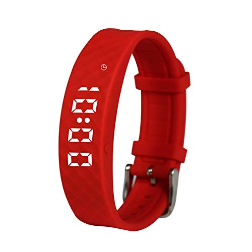 Red Pivotell Vibratime Vibrating Pill Reminder Alarm Watch - with up to 12 Daily Alarms - BeesActive Australia