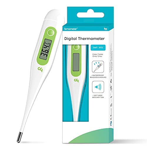 Femometer Digital Thermometers, Oral Thermometer Adults Kids Babies, Accurate Switchable Body Temperature Thermometer, Green - BeesActive Australia