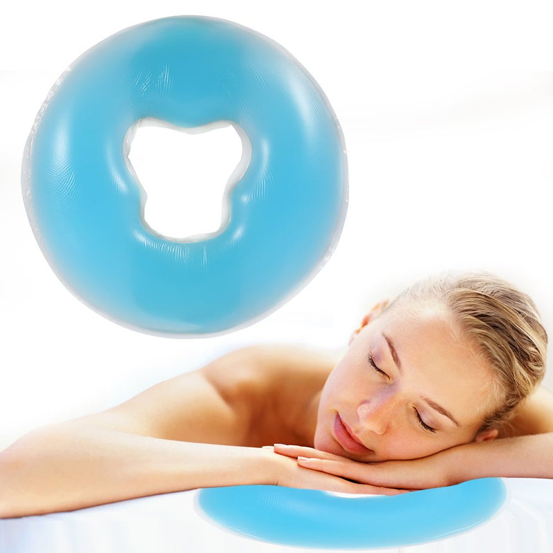 Spa Beauty Massage Silicone Pillow Massage Bed Pillow Massage Lying Pillow Face Silicone Pad for Spa Massage (Blue) - BeesActive Australia