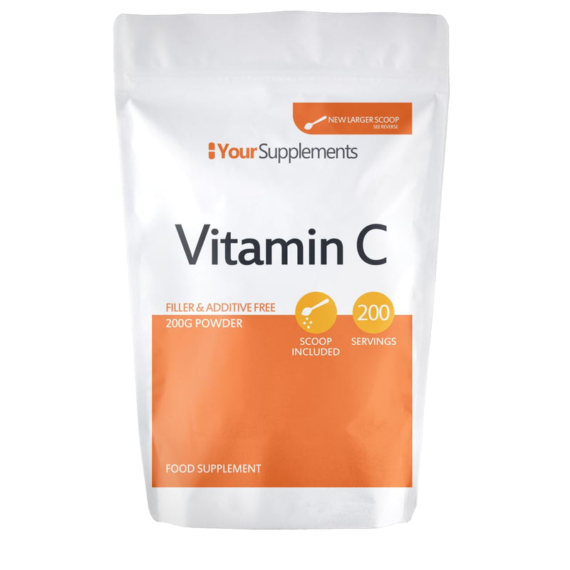 Vitamin C Powder � 200g Ascorbic Acid � 100% Pure British Pharmaceutical Grade � Non-GMO� 200 g (Pack of 1) - BeesActive Australia